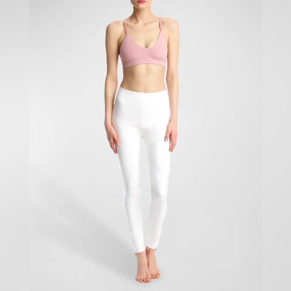 COMMANDO Control Top Faux Patent Leather Leggings | Porcelain | Size XS - Picture 6 of 10